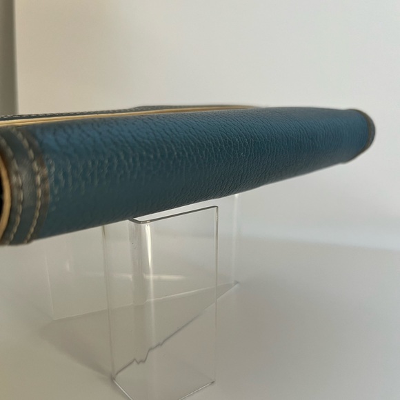 LOUIS VUITTON SUHALI Blue PORTE TRESOR Continental Wallet Pre Loved Condition - Picture 6 of 14